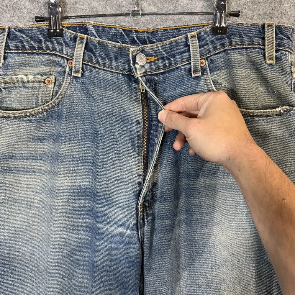 Vintage Levi Strauss & Co. 550 Mens Denim Blue Jeans Relaxed Fit 1998 Size 36x32